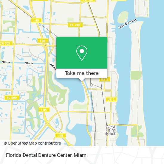 Mapa de Florida Dental Denture Center