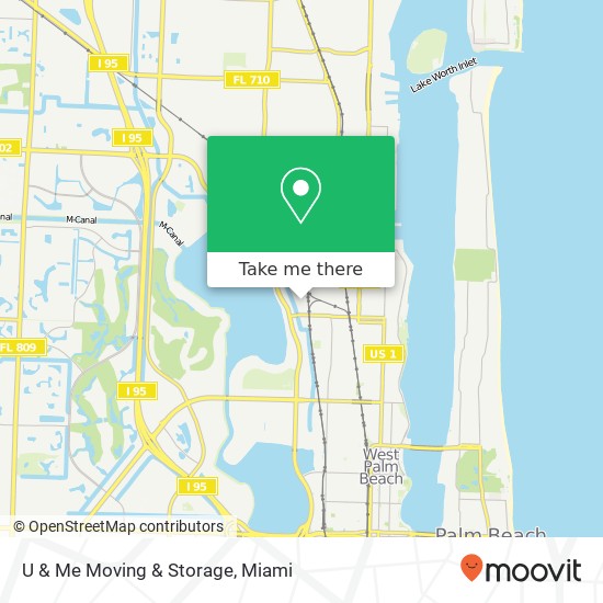 Mapa de U & Me Moving & Storage