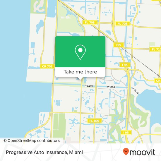 Progressive Auto Insurance map