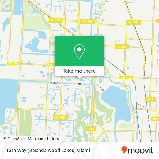 Mapa de 13th Way @ Sandalwood Lakes