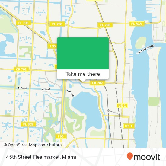 45th Street Flea market map