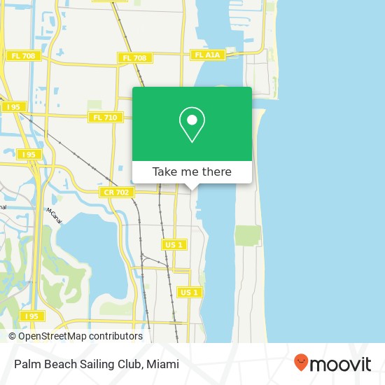 Palm Beach Sailing Club map