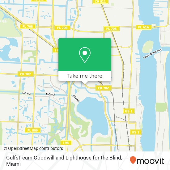 Gulfstream Goodwill and Lighthouse for the Blind map