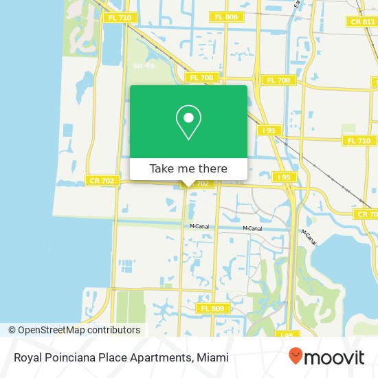 Royal Poinciana Place Apartments map