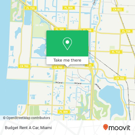 Budget Rent A Car map