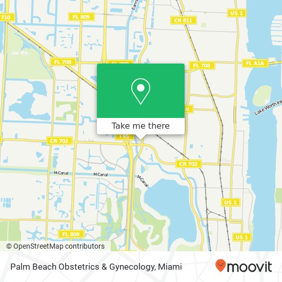 Palm Beach Obstetrics & Gynecology map