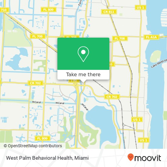 Mapa de West Palm Behavioral Health