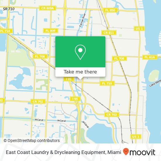 East Coast Laundry & Drycleaning Equipment map
