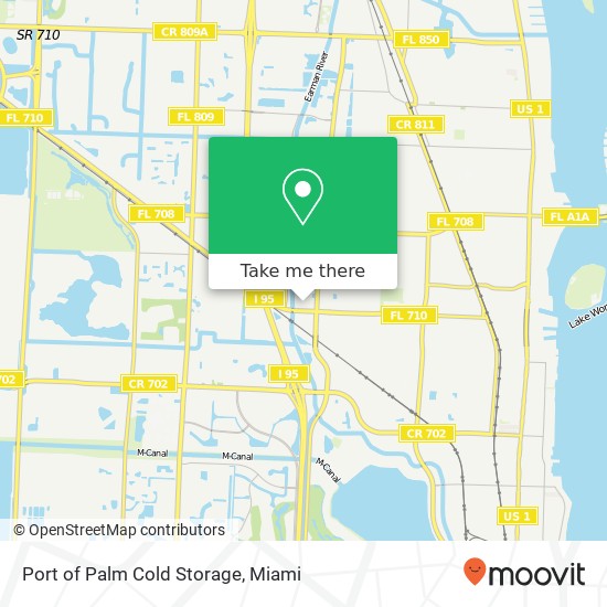 Port of Palm Cold Storage map