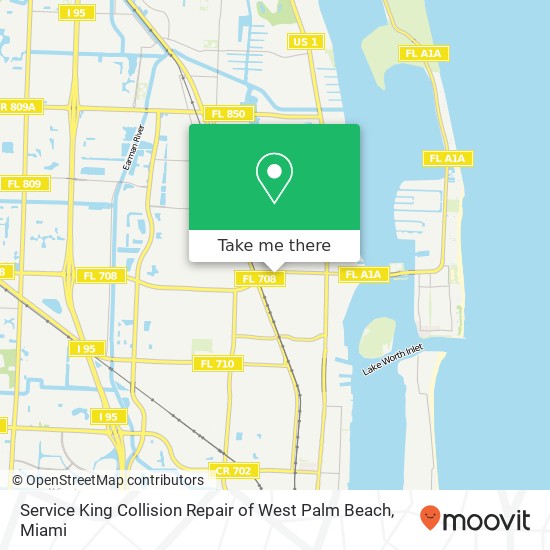 Mapa de Service King Collision Repair of West Palm Beach