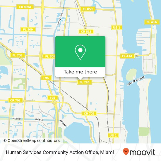 Human Services Community Action Office map