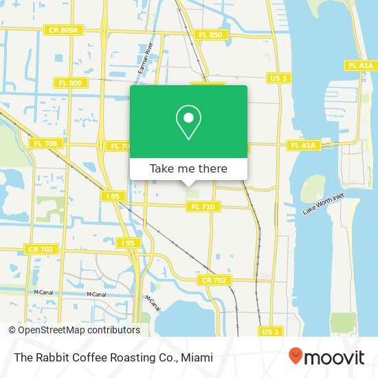 Mapa de The Rabbit Coffee Roasting Co.
