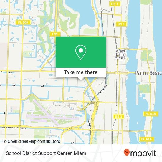 School Disrict Support Center map