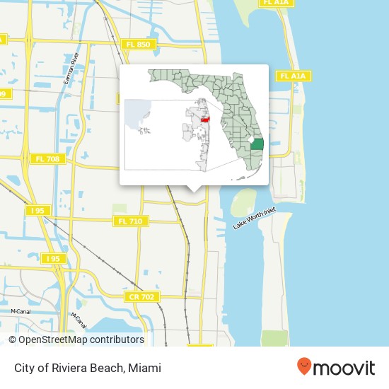 Mapa de City of Riviera Beach