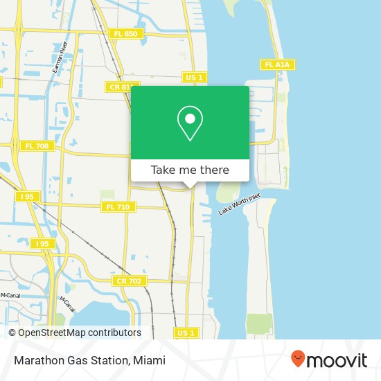 Mapa de Marathon Gas Station