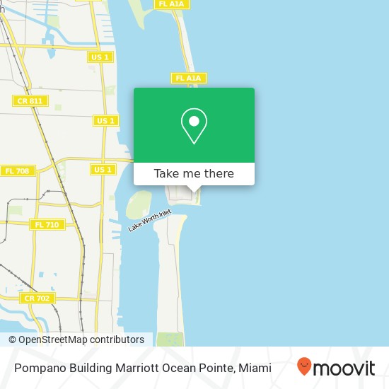 Pompano Building Marriott Ocean Pointe map