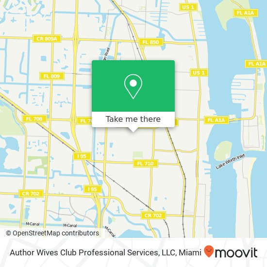 Mapa de Author Wives Club Professional Services, LLC