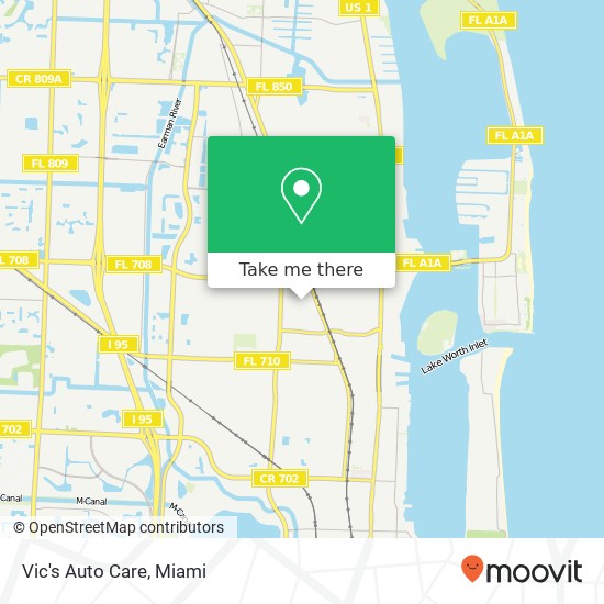 Vic's Auto Care map