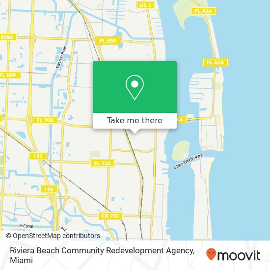 Riviera Beach Community Redevelopment Agency map