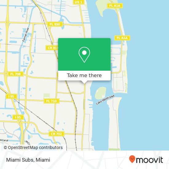 Miami Subs map