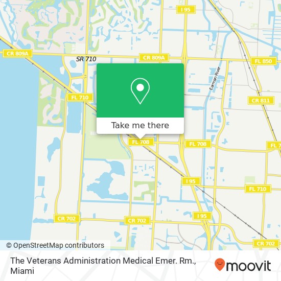 The Veterans Administration Medical Emer. Rm. map