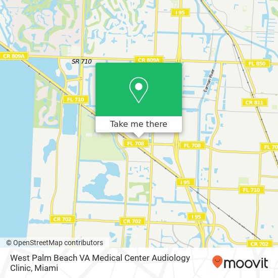 Mapa de West Palm Beach VA Medical Center Audiology Clinic