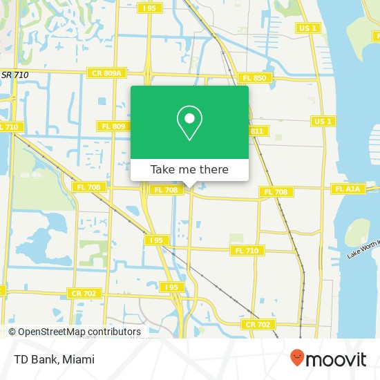 TD Bank map