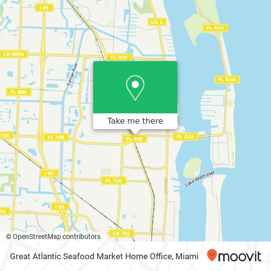 Mapa de Great Atlantic Seafood Market Home Office