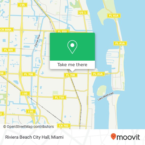 Mapa de Riviera Beach City Hall