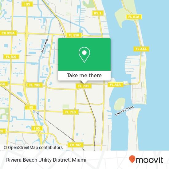 Mapa de Riviera Beach Utility District