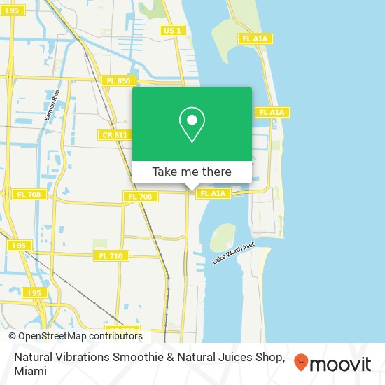 Natural Vibrations Smoothie & Natural Juices Shop map