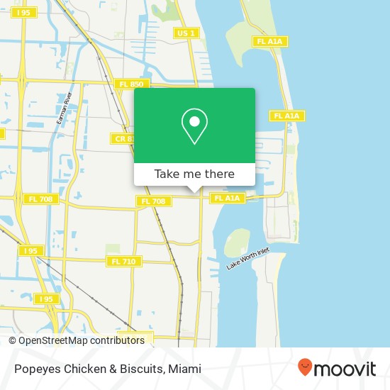 Popeyes Chicken & Biscuits map