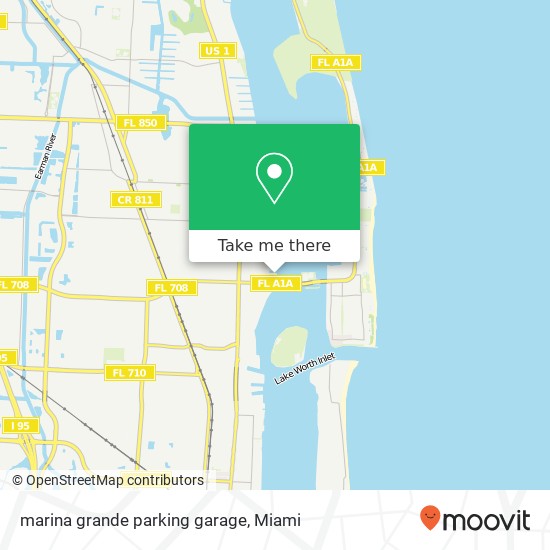 Mapa de marina grande parking garage