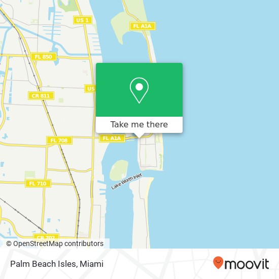 Palm Beach Isles map