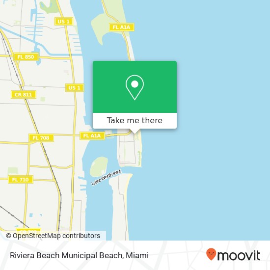 Mapa de Riviera Beach Municipal Beach