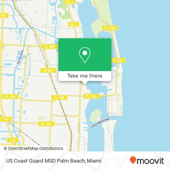 US Coast Guard MSD Palm Beach map