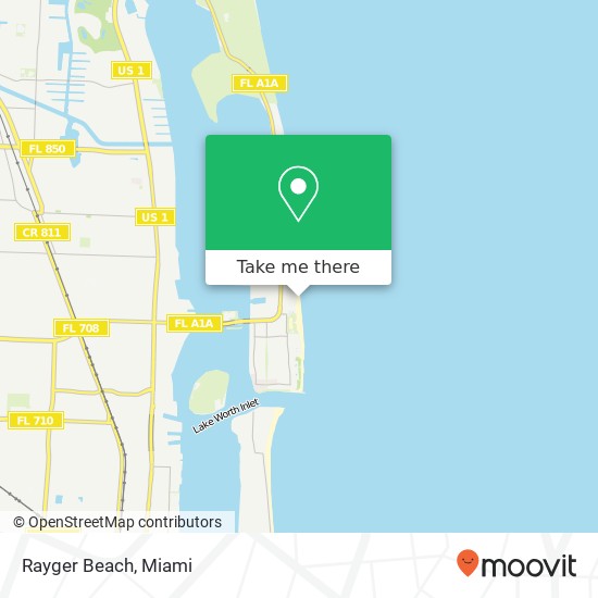 Rayger Beach map