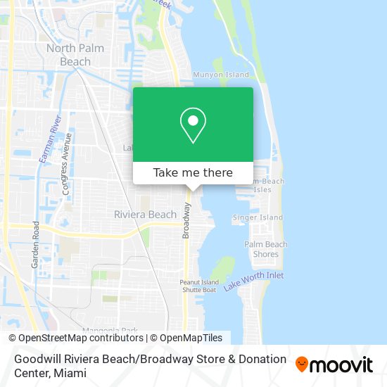 Mapa de Goodwill Riviera Beach / Broadway Store & Donation Center