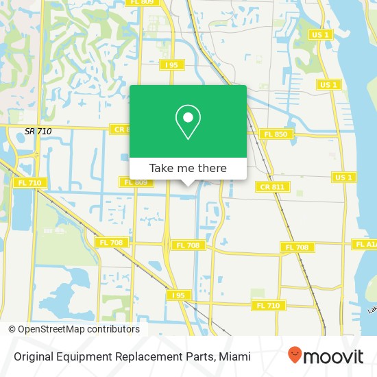 Original Equipment Replacement Parts map