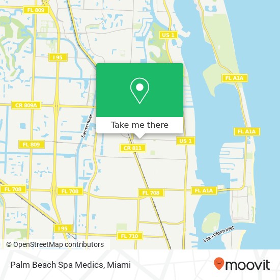 Palm Beach Spa Medics map