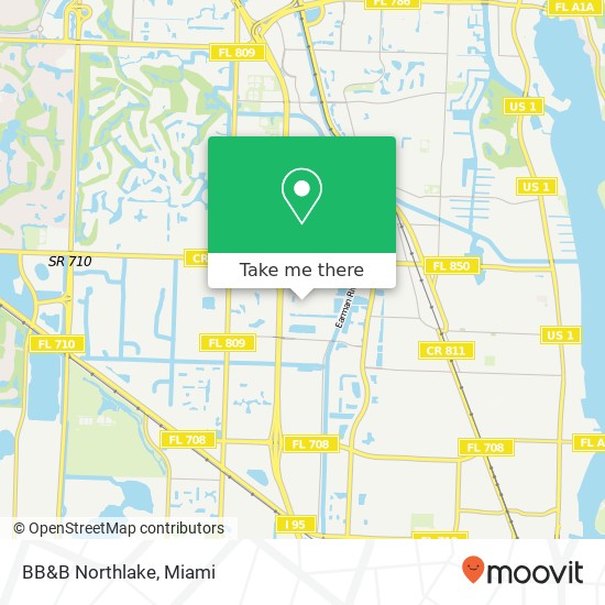 Mapa de BB&B Northlake