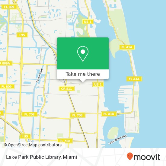 Lake Park Public Library map