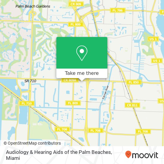 Mapa de Audiology & Hearing Aids of the Palm Beaches