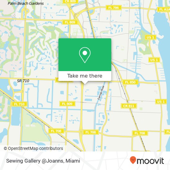 Sewing Gallery @Joanns map