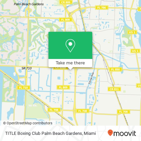 Mapa de TITLE Boxing Club Palm Beach Gardens