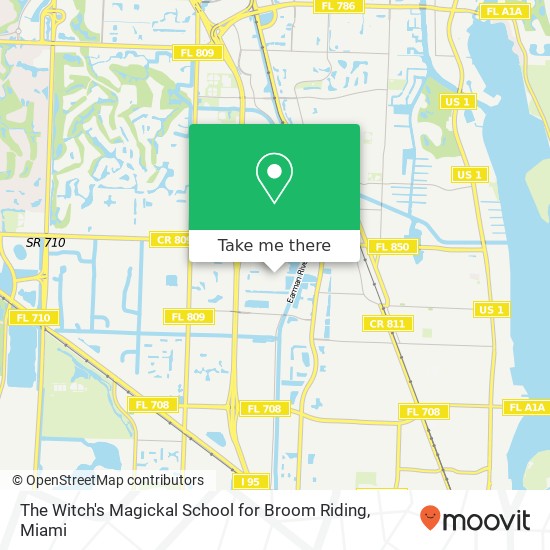 The Witch's Magickal School for Broom Riding map