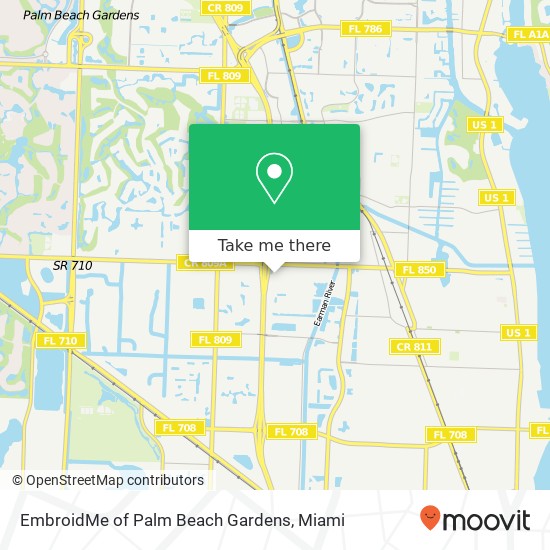 Mapa de EmbroidMe of Palm Beach Gardens