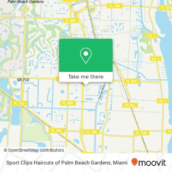 Sport Clips Haircuts of Palm Beach Gardens map