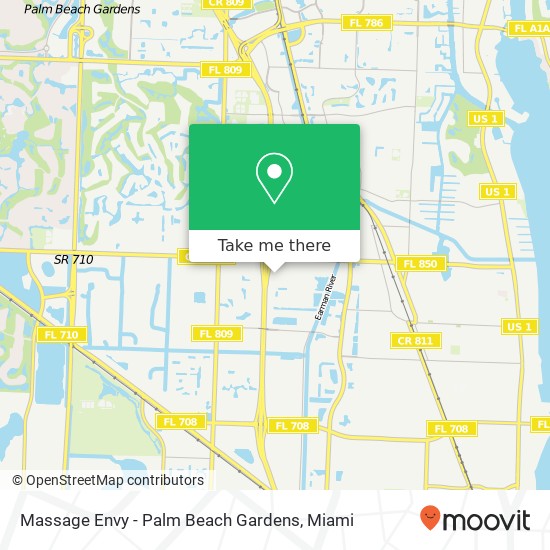 Massage Envy - Palm Beach Gardens map