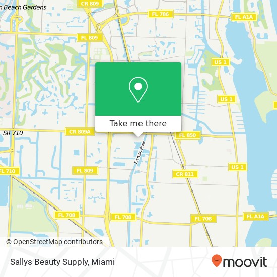 Mapa de Sallys Beauty Supply